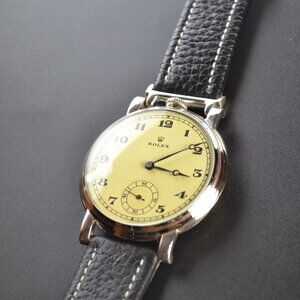 45mm Rolex Lever vintage men's watch military chronometer tropical dial